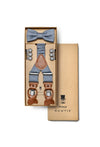 (Blau) Hosenträger Set mit Fliege im Sale bei style4him.de