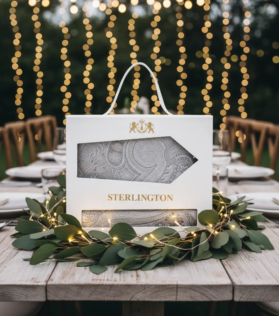 Krawatten Sterlington für die Hochzeit – festliche Krawatten einzeln und im Set mit Tuch für Bräutigam und Trauzeugen